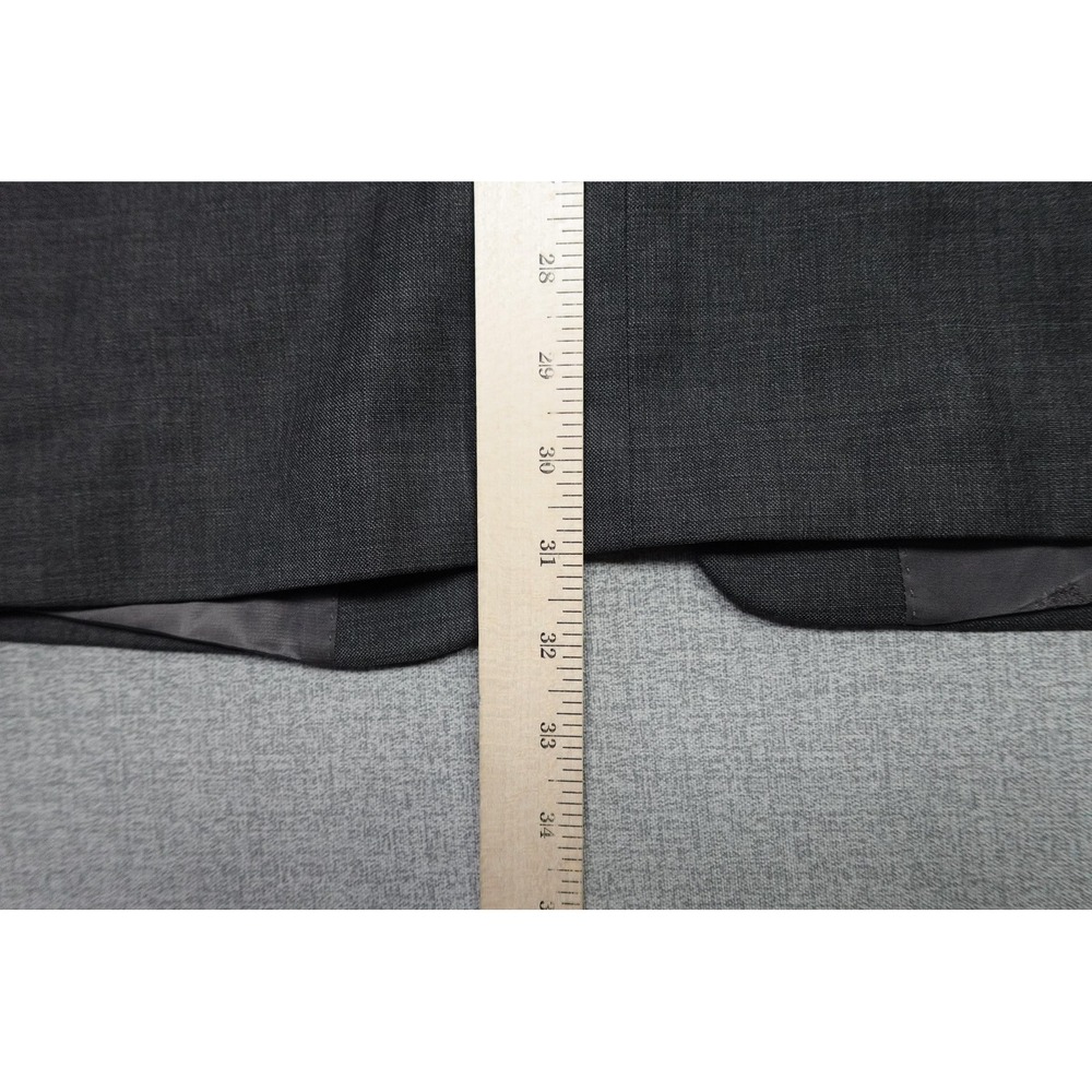Lauren Ralph Lauren Suit Jacket Mens 44L Gray Wool Two Button Notch Lapel - Picture 8 of 10